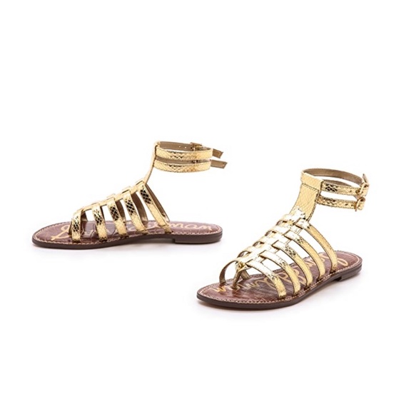 Sam Edelman Shoes - Sam Edelman Gilda Gold Metallic Gladiator Sandal 7